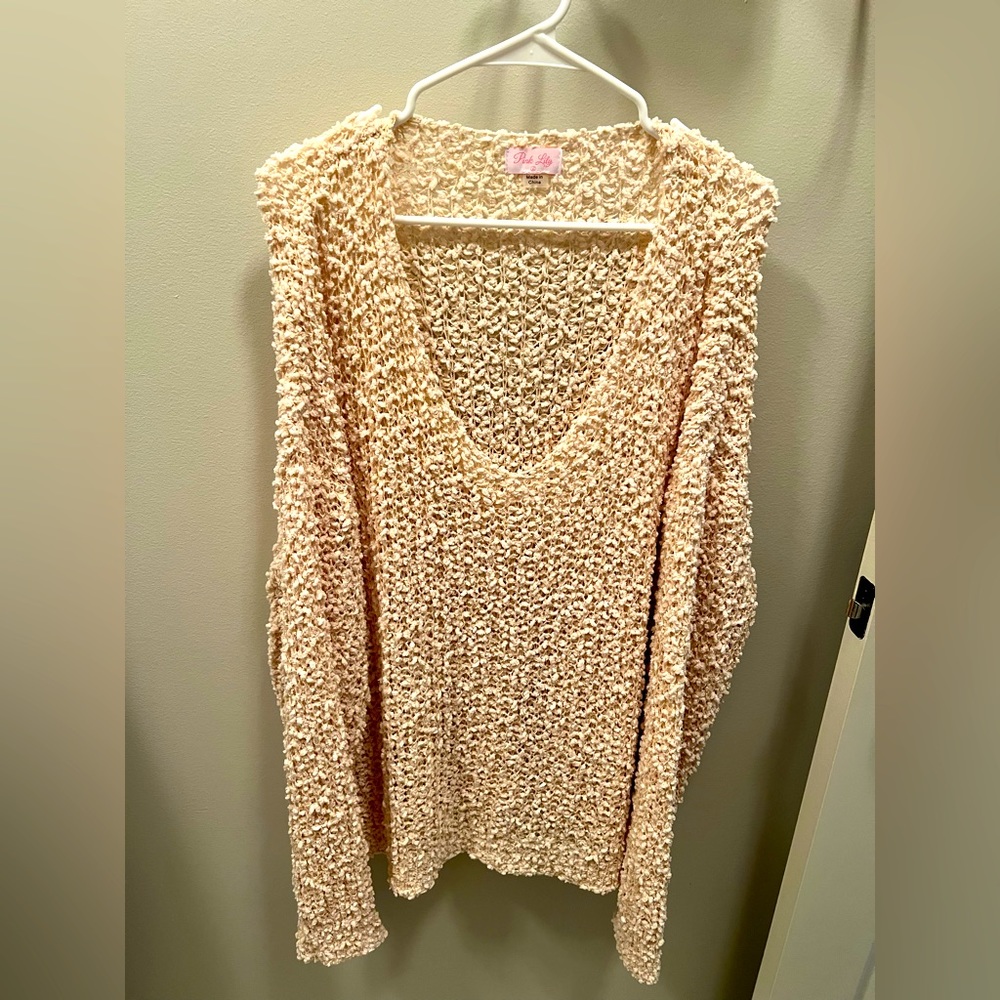 Said it all oversized popcorn sweater